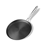 Innerwell Crepe Pfanne 28cm aus Edelstahl, Antihaft & Kratzfest Crepe Pfanne, Pfanne Induktion mit...