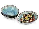 Sänger | Salatschalen Set Capri aus Steingut 4-teiliges Salat Teller-Set für 4 Personen,...