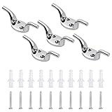 5 Stück Klampenhaken Belegklampe Anlegeklampen Festmacherklampe Edelstahl Festmacherklampe mit...