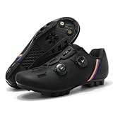 Mateju Fahrradschuhe Herren Damen SPD Mountainbike, Unisex MTB Schuhe mit Schrauben & Stollen,...