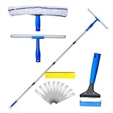 Xijobido Reinigungsabzieher | Drehbarer Und Teleskopischer Handheld Bodenschrubber |...