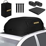 GADLANE Autodachtasche, 400 l, wasserdichte Dachboxen für Autos mit 6 stabilen Gurten,...