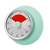 Visueller Küchentimer 60 Min – Eieruhr & Pomodoro Timer – Mechanischer Wecker für Kinder &...