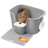 Feandrea Katzenklo, extragroße Katzentoilette, für Mehrkatzenhaushalte, mit hohen Seitenwänden,...