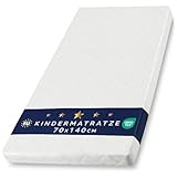 Matratze Kinderbett Mattress 70x140 cm Kindermatratze für Babybett Reisebett Beistellbett und...