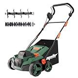 Mellif Akku-Vertikutierer-Lüfter für Makita Akku 18V, 38cm Arbeitsbreite, einstellbare...