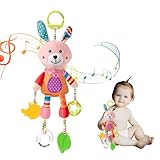 HTRTRR Kinderwagenspielzeug, Kinderspielzeug, hängende Rasseln, Plüschspielzeug zum Aufhängen...