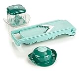 Genius Nicer Dicer Fusion Slicer Set Speed Gemüseschneider Gurkenhobel - Verstellbarer Hobel mit...