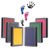 umorismo 6 Stücke Stempelkissen Kinder, Baby Stempelkissen Groß, Bunt Baby Fußabdruck und...