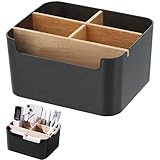 Bambus Tisch Organizer Desktop, 5 Fächer Holz Desktop Stift, Schreibtisch Organizer,...