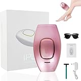 IPL Geräte Haarentfernung, Dauerhafte Laser Haarentfernung mit Rasierer und Brille, Schmerzfreie...