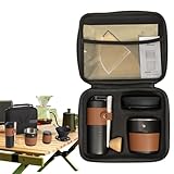 Generico Kaffee-Camping-Set – für Camping mit Mühle mit Mahlwerk, kompaktes Bier-Set |...