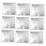 Generisch 200 Blattgold Imitationsfolie Silber 14X14cm Quadratisch für Kunsthandwerk und Dekoration...