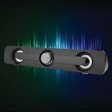 Xiuganpo Professioneller Kleiner Computer-Laptop-Lautsprecher mit Bassvibration, für...