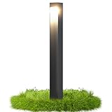 doporro Wegeleuchte Außen IP65 Gartenleuchte Mit Strom Und 5W LED 3000K 60 cm Outdoor Stehlampe...