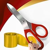 Grand Opening Kit – Rote 40,6 cm Bandschneideschere & zeremonielle Schere mit goldfarbenem Band...