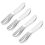 VANRA Buttermesser Klein Set 4 Stück Käsemesser Edelstahl Dessertmesser Set Kleine Brot Creme...