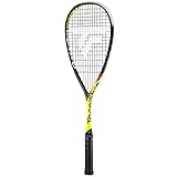 Tecnifibre Unisex-Adult CARBOFLEX 125 Cannonball Squashschläger, Schwarz, Gelb, Einheitsgröße