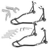 STAHLWERK Motorrad-Montageständer mit 450 kg Tragkraft Universal-Motorradständer | Motorradwippe |...