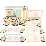 Memory-Spiel | Gestenlernen – Denkspiele, für Zuhause, Krippe, Geburtstagsfeier, Vorschule,...