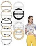KEMUZ 10 Stück T Shirt Clip Schnalle, Schal Ring Clip, Runder Schnalle Gürtelschnalle für Damen,...
