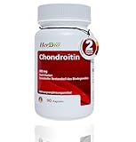 Chondroitin 90 Kapseln je 500mg - Chondroitin hochdosiert - Laborgeprüft - Ohne unerwünschte...
