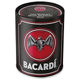 Nostalgic-Art Retro Spardose, 1 l, Bacardi – Logo Black – Geschenk-Idee als Bar-Zubehör,...