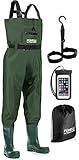 Foxelli Wathose - Wasserdichte 2-lagige Nylon/PVC Jagd Angeln Wathose für Damen und Herren mit...