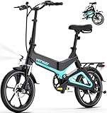 HITWAY E Bike Elektrofahrrad, 16 Zoll Klapprad E-Fahrrad mit 36V/7,8 Ah Akku, 250W Motor 25 km/h,...