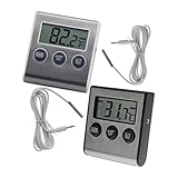 Cabilock Digitales Kühlschrankthermometer Tiefsttemperatur Alarm Stabiles Innen...