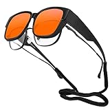 Goiteia 99,9% überbrille Blaulichtfilter-Brille Gaming|Ultraleicht|Orangefarbene Tönung für...