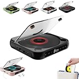 Tragbarer Bluetooth-kompatibler CD-Player, Hi-Fi-Sound, 2000 mAh Akku, 5.3...