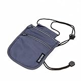 DIZZ.ONE - Weicher Brustbeutel zum Reisen Unisex • Passport Tasche • Diebstahlsichere Tasche •...