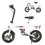 RAOO MIN E Bike, e Bike Herren und Damen Fahrrad tragbar City-Pendler, Elektrofahrrad Max. 25 km/h,...