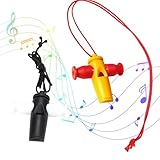 JDCMEI 2 Stück Samba Pfeife für Musikinstrumente, Samba Whistle Sambapfeife Samba-Pfeife aus...