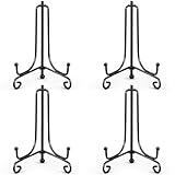Qulkws 4 Stück Tellerständer Tellerhalter aus Metall, Tellerhalter Tellerständer für Teller...