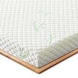 Waxberry Matratzen Topper 160x200cm (H3/H4) - 7,5cm Gel-Memory-Schaum mit 3D-Waben Bambusbezug,...