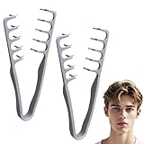 Stylingkamm Mit Textur, 2pcs Großzahnkamm Für Volumen & Pflege, Texture Comb, Haarstyling-Kamm Mit...