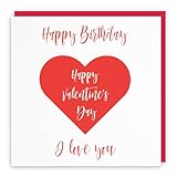 Hunts England Romantische Karte zum Geburtstag, Valentinstag, 'Happy Birthday', 'Happy Valentine's...