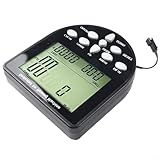 Yuanpgky Rudergerät für Fitnessgeräte mit elektronischem Messgerät, 500m/H Timer, SPM &...