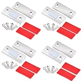 Magnetschnäpper Stark, 4 Stück Tür Magnete für Schranktüren, Ultra Dünn Magnete für...