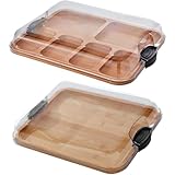 Käseplatte – Charcuterie Board Set | Großes Käsebrett zum Servieren | Holz Charcuterie Billet...