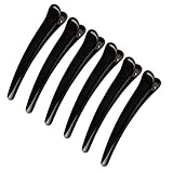 6 Stück Haarspangen, Abteilklammern Friseur, Combi-Clip Haarclips, Krokodil HaarKlammern,...