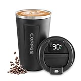 Newvenper Vakuum-Isolierbecher aus Edelstahl kaffeebecher, Coffee to go becher mit...