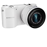 Samsung NX2000 Spiegellose Digitalkamera Kit, mit 20-50-mm-Objektiv, weiß, compact