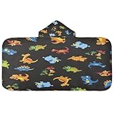 HMZXZ Kinder-Kapuzen-Badetuch für Jungen und Mädchen, niedliches Dinosaurier-Kapuzenbadetuch,...