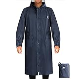 ANYOO Wasserdicht Regenmantel Radfahren Regen Poncho Portable Leichte Regenjacke Mit Kapuze Fahrrad...