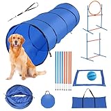 Herrselsam Agility Set Hunde groß, Agility-Ausrüstungs-Set für Hunde, Hundetraining zubehör...