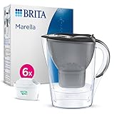 BRITA Wasserfilter Kanne Marella graphit (2,4l) inkl. 6x MAXTRA PRO All-in-1 Kartusche...