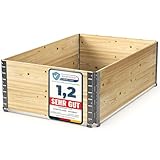 Schroth Home Hochbeet 120x80x40cm groß - rechteckig - Palettenrahmen aus Holz - Hochbeet für...